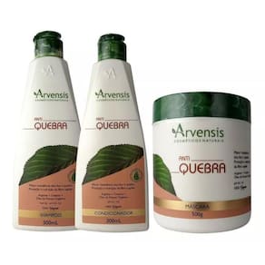 Kit Arvensis Antiquebra Shampoo Condicionador Máscara 500G