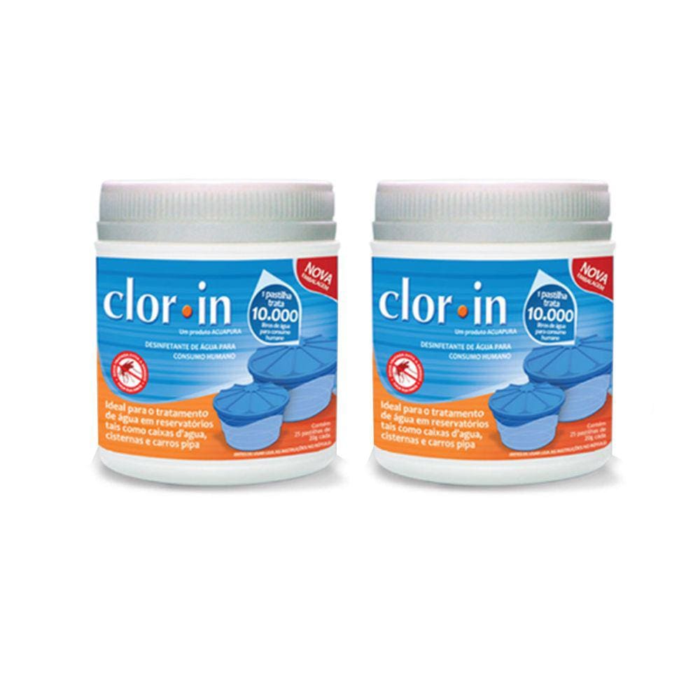 Kit 2 Clorin Desinfetante para Água Consumo Humano 10.000lt
