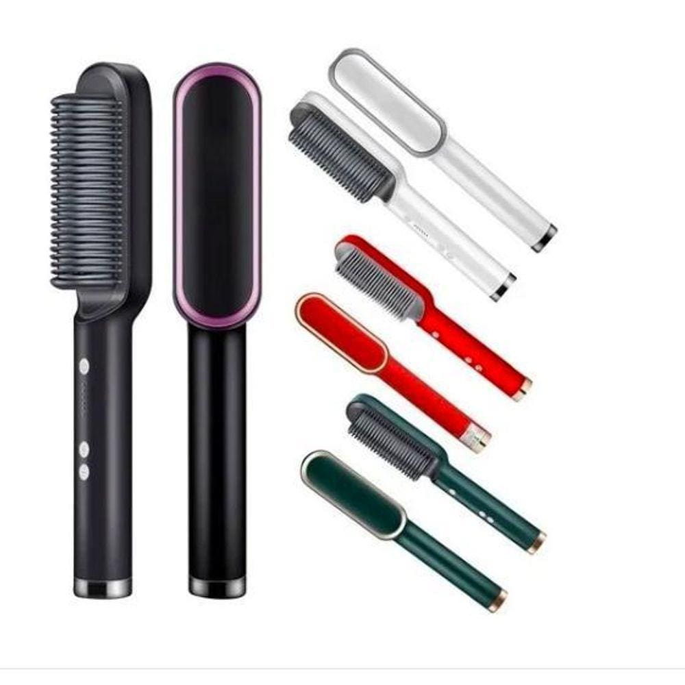 Escova De Cabelo Seca E Alisa 3 Em 1 Bivolt