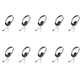 Fone De Ouvido Headset Usb Microfone Preto Gotech Kit Com 10