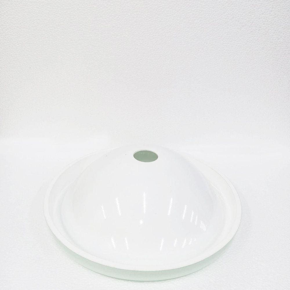 Cuba De Vidro Chapéu 42Cm Branca