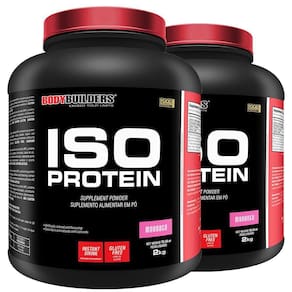 Kit 2X Iso Protein 2Kg Morango - Bodybuilders