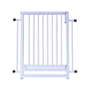 Portão Grade Proteção Pet E Criança 80Cm Branco