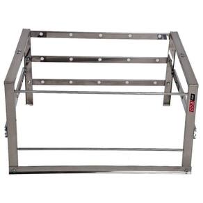 Suporte 6 Espetos Inox Churrasqueira Alvenaria Issi Grill