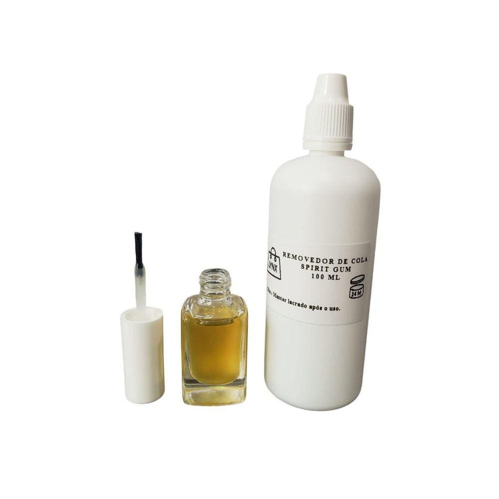 Kit Cola Spirit Gum Verniz 10Ml E Removedor 100Ml