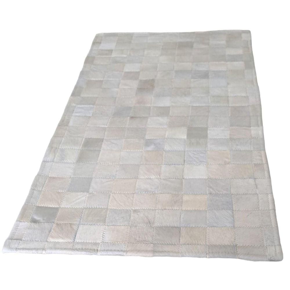 Tapete De Couro Bovino Branco 2,00 X 2,50