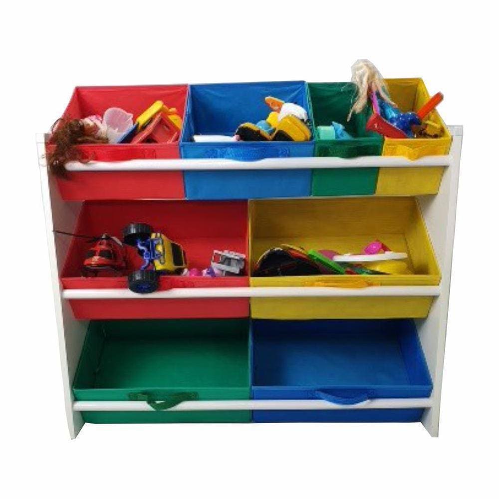 Organizador De Brinquedos Infantil Organibox Colorido