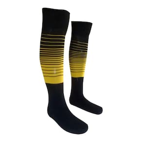 Meião Profissional Degrade kit 20 pares Preto com Amarelo