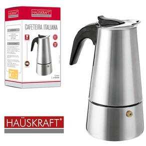 Cafeteira Italiana De Inox 100Ml Para 2 Xicaras