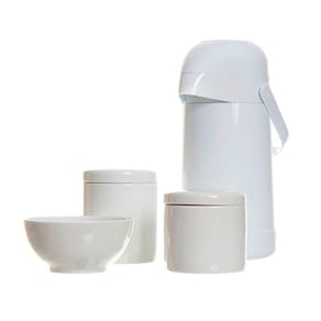 Potes, Garrafa E Molhadeira Quarto Bebê Kit 4 Peças