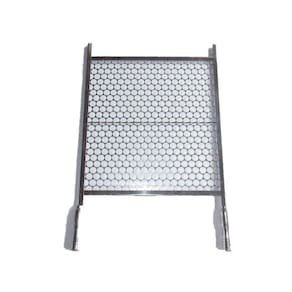 Grelha Moeda em Inox 60cm x 50cm com cabos de alumínio