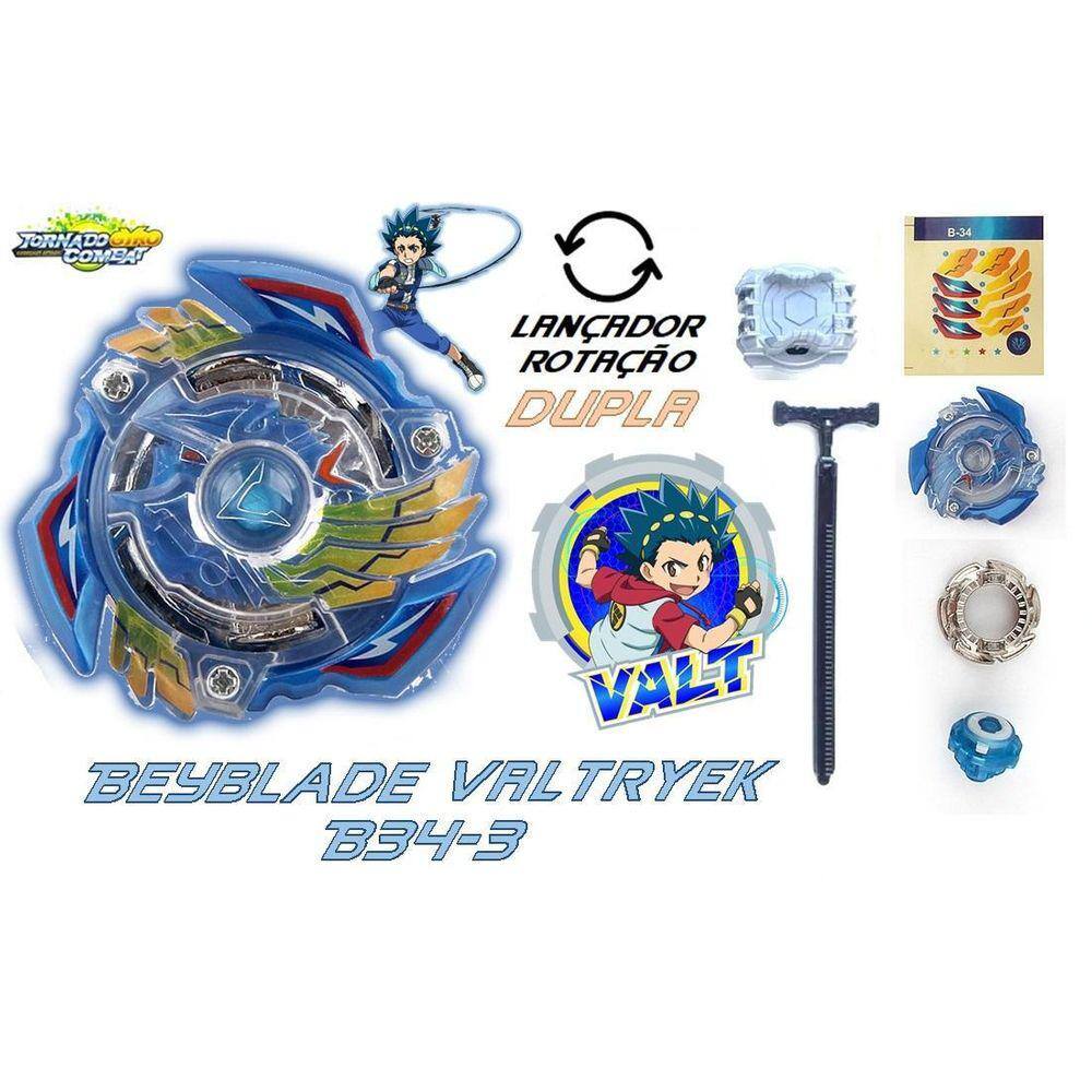 Beyblade Lançador Corda com Rotação Dupla BLACK em Promoção na