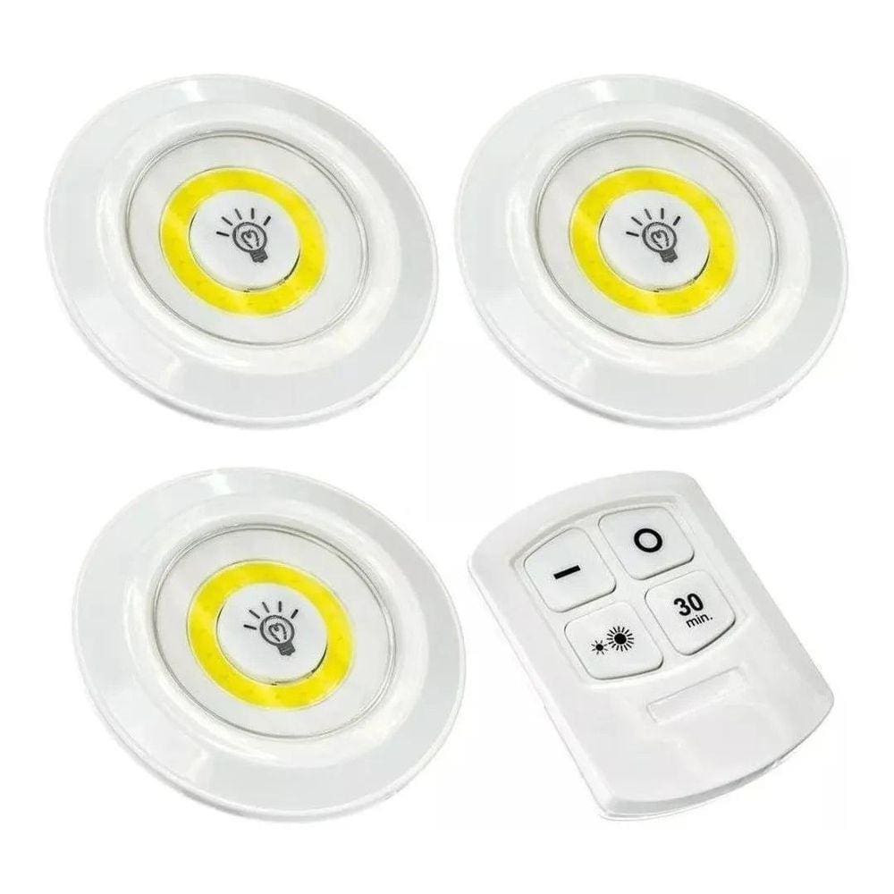 Lâmpada Led Spot Luminária Sem Fio Liba Controle Remoto