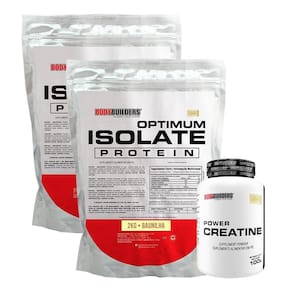 Kit 2 Optimum Isolate Whey Protein 2Kg+ Power Creatina 100G