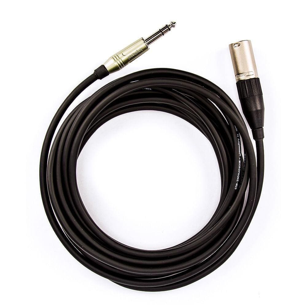 Cabo De Microfone P10 Para Xlr Macho, Amphenol - 15 Metros