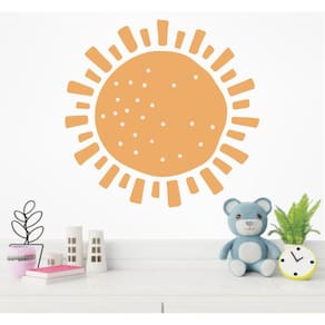 Adesivo De Parede Infantil Sol Boho 60X60Cm