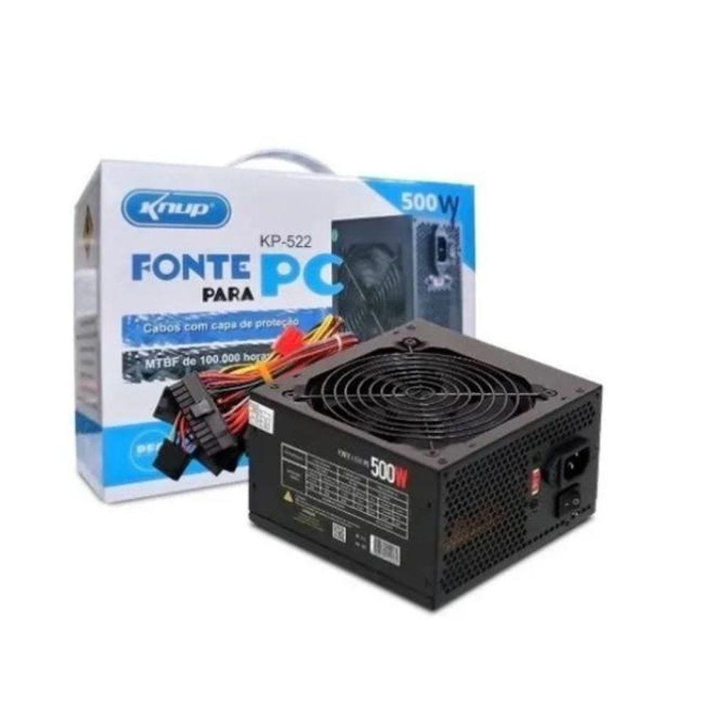 Fonte De Alimentação 500W Knup