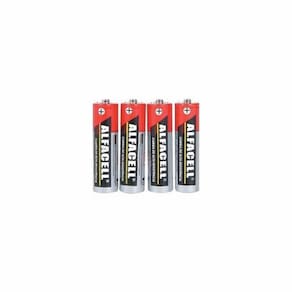 Pilha Alcalina AA 1.5v Normal Alfacell Caixa Com 15 Cartelas