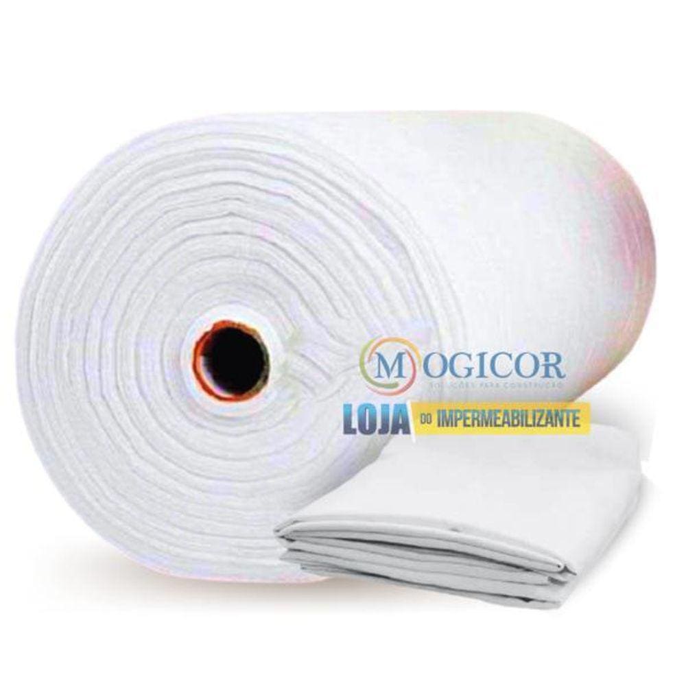 40M2 Manta Bidim Vp50 Tecido Poliéster Impermeabiliza Telhas