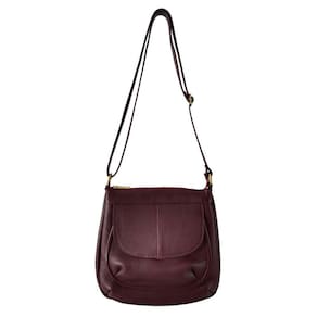 Bolsa Transversal Topgrife Couro Bordô