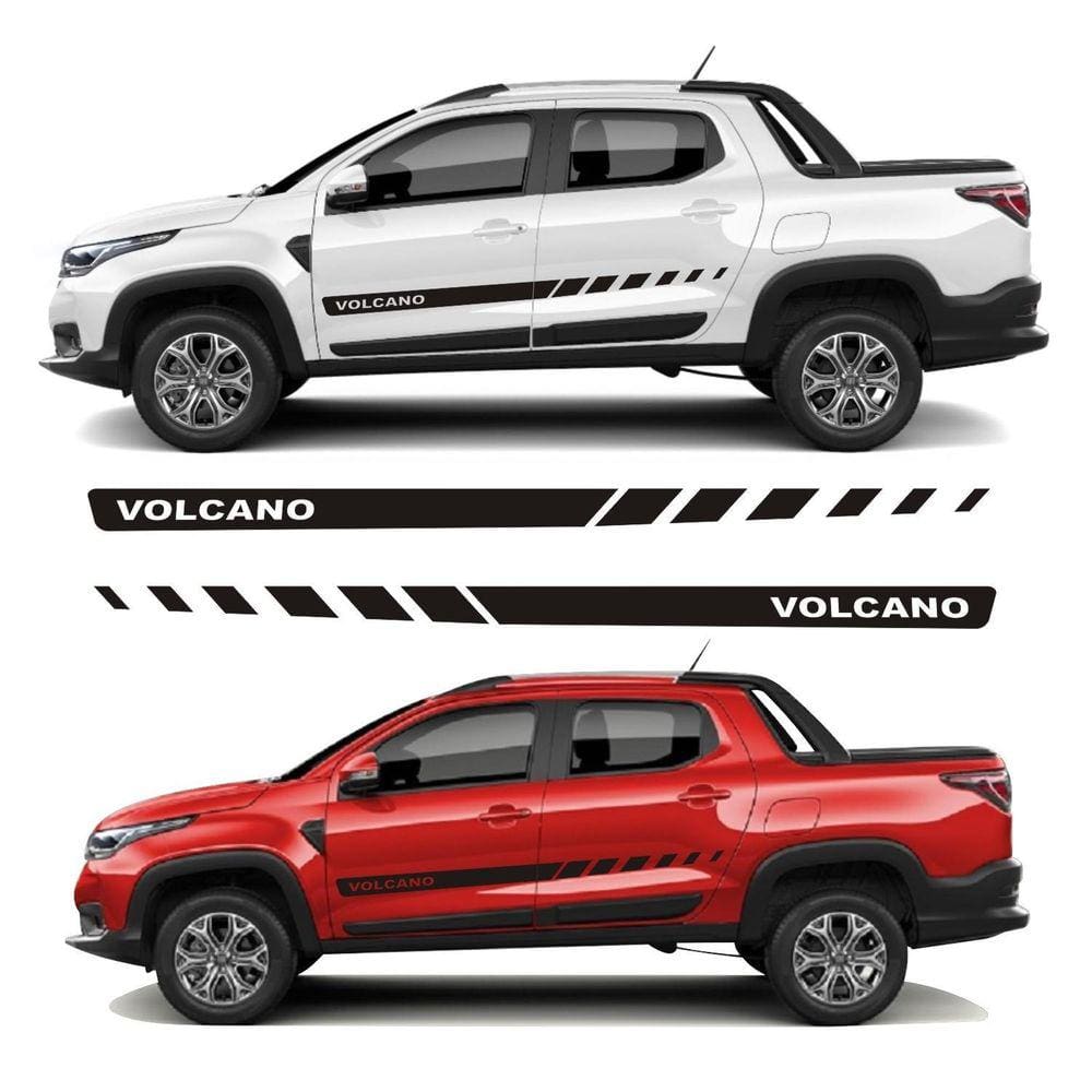 Adesivo Lateral Strada Volcano Fri4 Faixa Colante Tuning