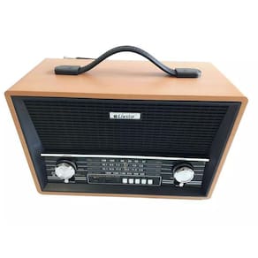 Rádio Portátil estilo retrô/Vintage Bluetooth Mp3 Aux Bivolt