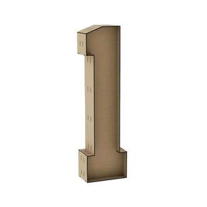 Número 1 Letra Caixa Grande Mdf 90Cm De Altura Decoração