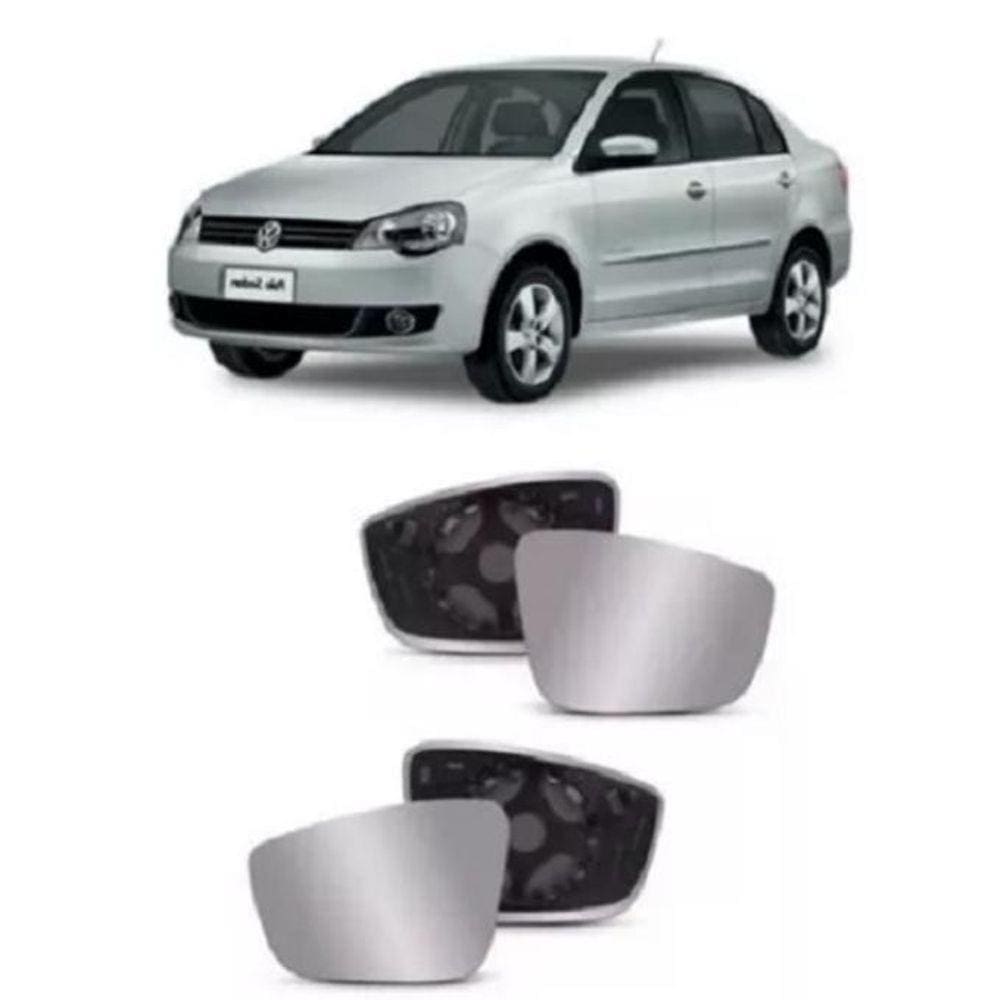 Par Lente Espelho Retrovisor Golf 2014