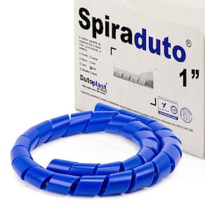 Organizador Fios E Cabos Spiraduto De 1 Azul - 2 Mt