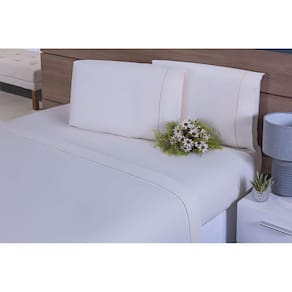 Jogo De Lençol Cama Viúva 100% Algodão 200 Fios 4 Pçs Palha