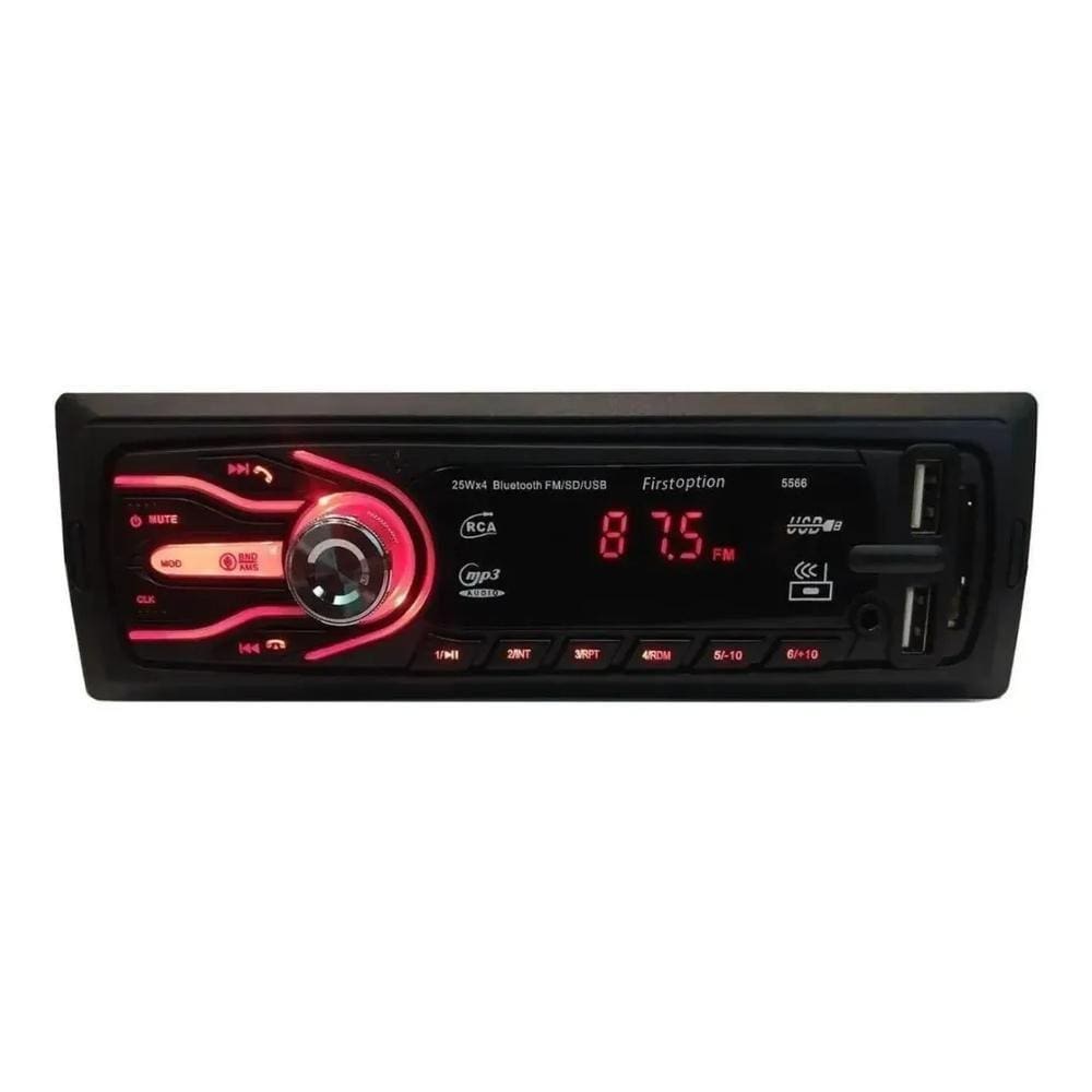 Som Automotivo Bluetooth Usb Cartão Memória Rádio Fm Relógio