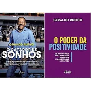 2 Livros Geraldo Rufino Catador Sonhos+Poder Positividade