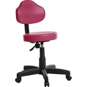 Cadeira Mocho Estética Clinica Plus Rv Cor Rosa