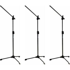 Kit 3 Pedestal Para Microfone Simples Tps Ask