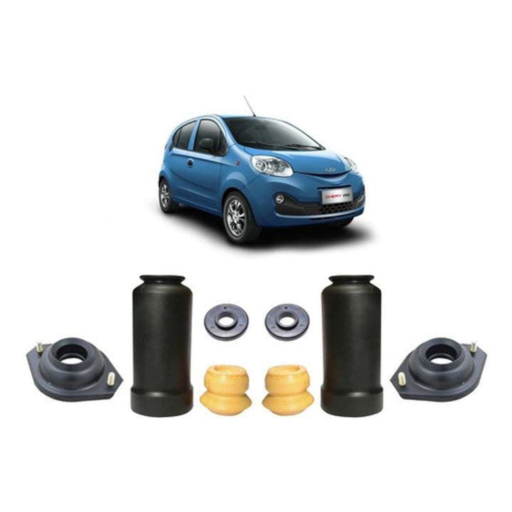 Kit Coxim Batente Dianteiro Chery New Qq 2015 2016 2017 18