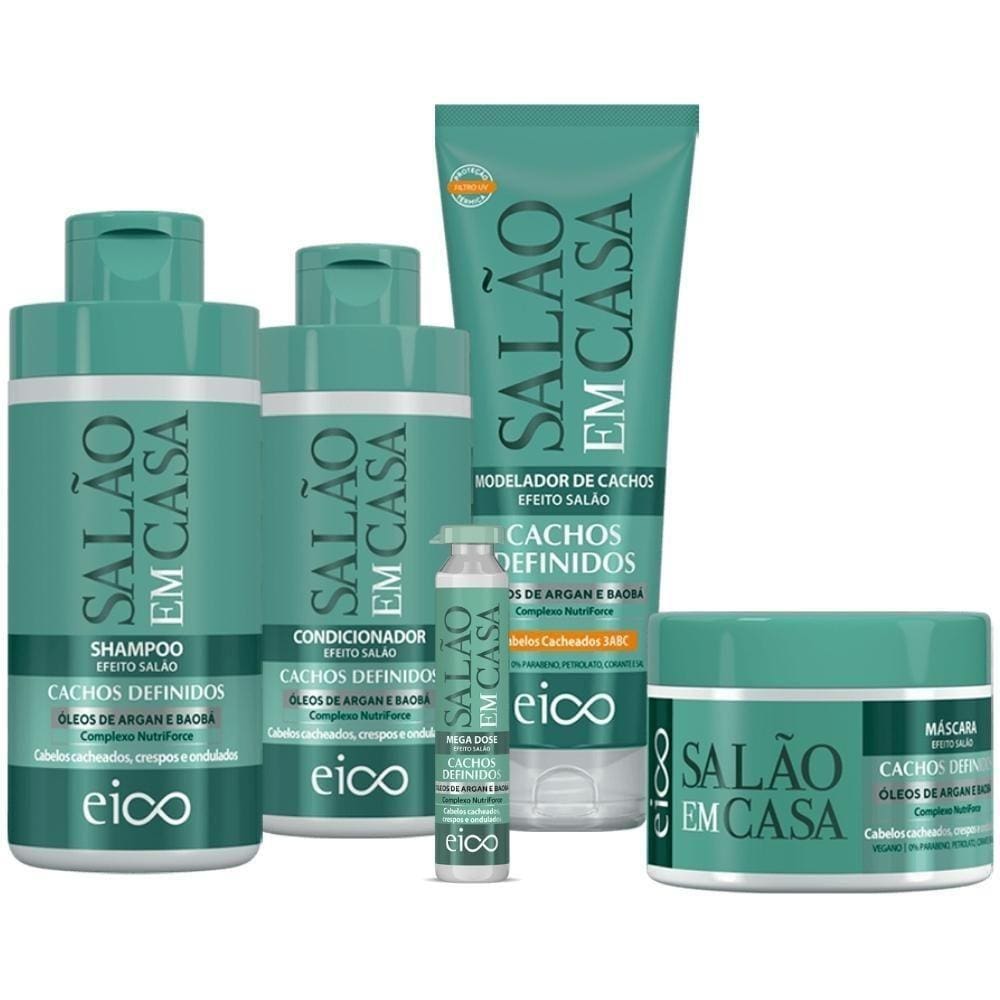 Eico Salão Em Casa Cachos Definidos Cachos 5 Produtos