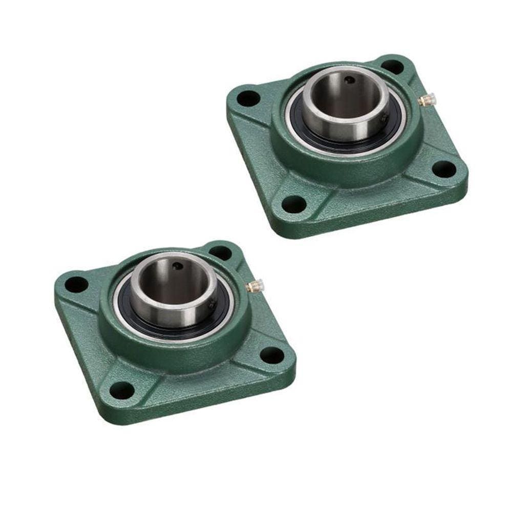 Kit 2 Mancal Quadrado Com Rolamento Ucf24 20Mm