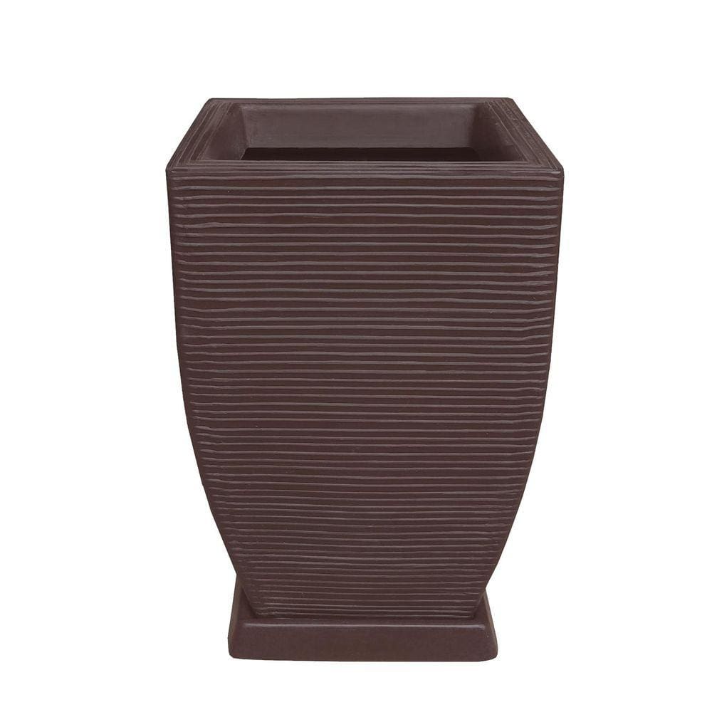 Vaso De Planta Decorativo Polietileno 60X38Cm + Prato Café