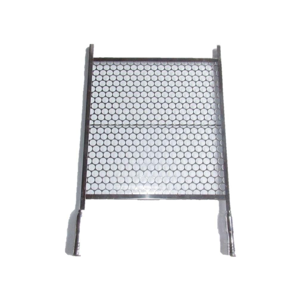 Grelha Moeda para churrasco em Inox 60cm x 50cm