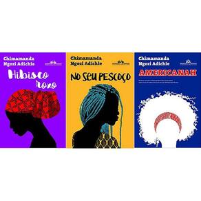 Box Chimamanda Ngozi Adichie +No Seu Pescoço+Americanah