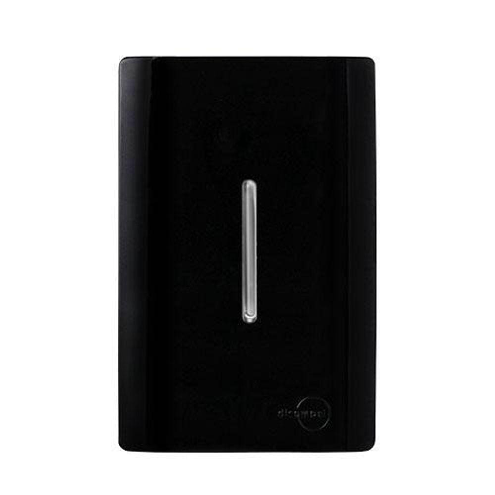 Cj Int. Simples Vertical 4X2 -Novara Preto Brilhante Cromado