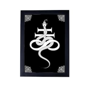 quadro poster com moldura satanismo Leviathan P8343