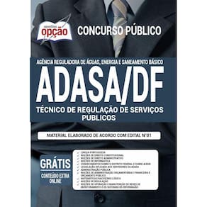 Apostila Adasa-Df 2020 - Técnico De Regulação