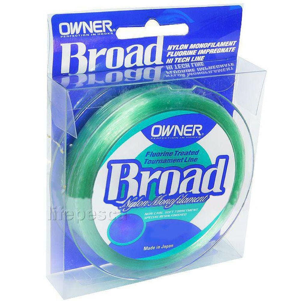Linha Monofilamento Owner Broad 0,37Mm 26Lb/11,8Kg - 300 M
