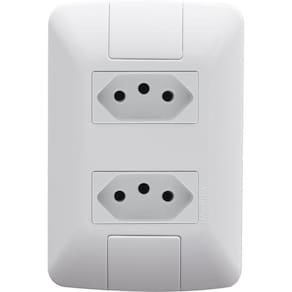 Kit 10 Conjunto Tomada Dupla 20A 2P+T 250V Tramontina Aria