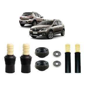 Kit 4 Coxim Dianteiro Batente Traseiro Sandero Stepway Todos