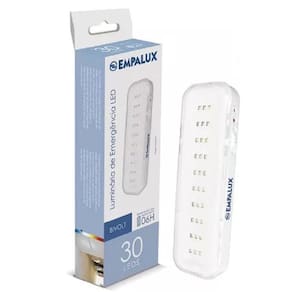 KIT 24 Luminária De Emergência 30 Leds Empalux - 6 horas