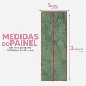 Papel De Parede Painel 3D Mármore Carrara Verde Escuro 1M