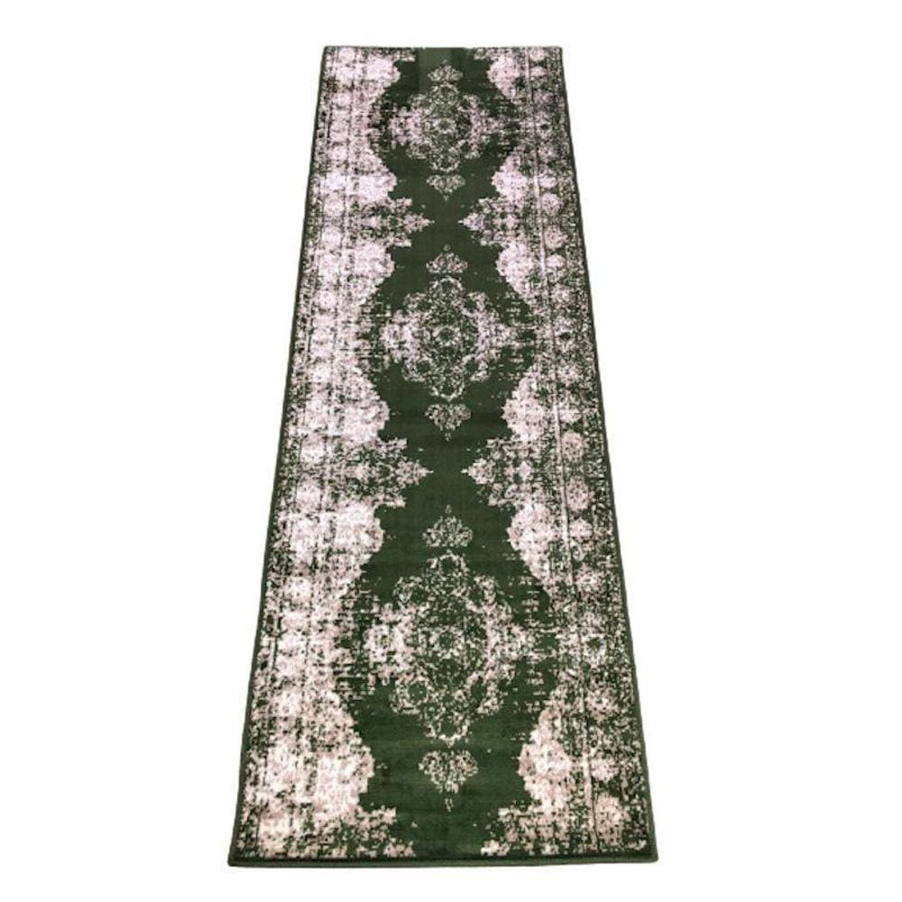 Passadeira Trilho 4M Vintage Reload Verde 80X400Cm Tpo Persa