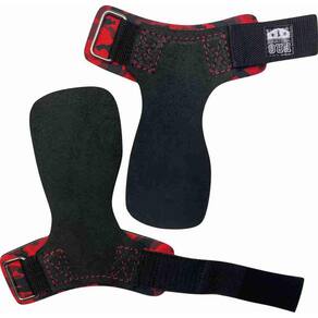 Hand Grip Couro Camuflado Vermelho Tamanho G